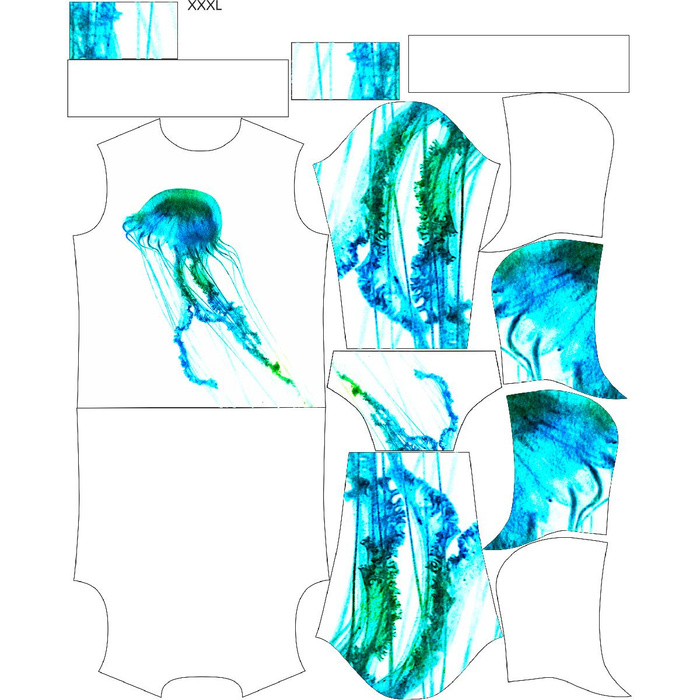 MEN’S HOODIE (COLORADO) - JELLYFISH - sewing set L