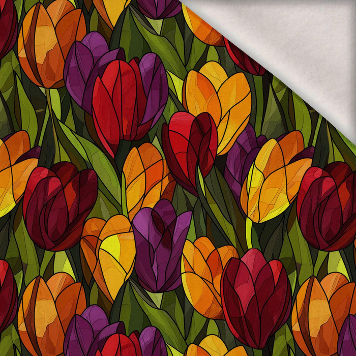 STAINED GLASS WZ. 21 - teplákovina počesaná s elastanem ITY