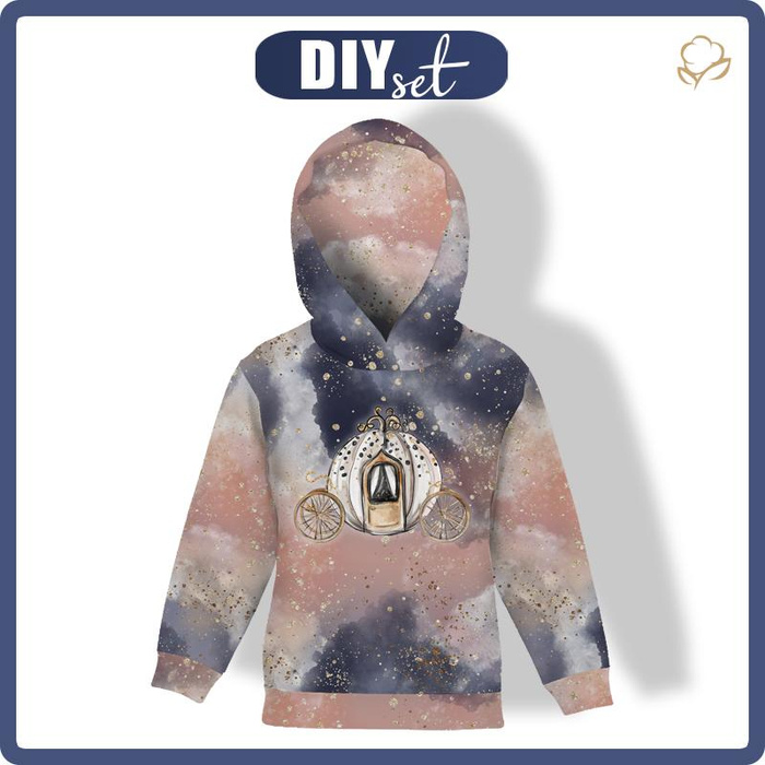 DĚTSKÁ MIKINA S KAPUCÍ (ALEX) - ZAČAROVANÝ KOČÁR (ZAČAROVANÁ NOC) - teplákovina