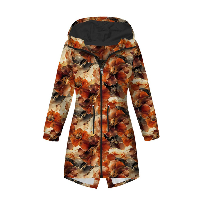 PARKA DAMSKA (ANNA) - AUTUMN FLOWERS WZ.13 - softshell  XL