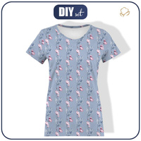 DÁMSKÉ TRIČKO - AKVARELOVÁ KYTICE vz. 3 - single jersey