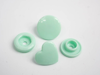 Napy KAM serca12mm - mięta 10kpl