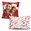 DECORATIVE PILOWS -  I LOVE YOU - WITH OWN PRINT - sewing set 