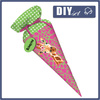 First Grade Candy Cone - NEON SPOTS PAT. 4 / giraffe - big