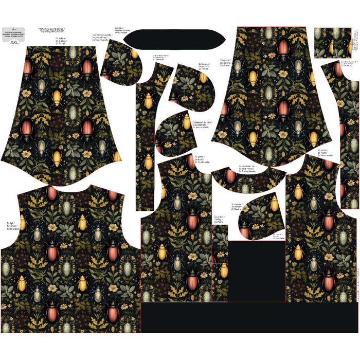 DÁMSKA BOMBER BUNDA (KAMA) - Botanical wz.4 XXL