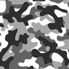 CAMOUFLAGE GREY - Cotton woven fabric
