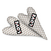 DECORATIVE HEARTS - LOVE / HEARTS beige