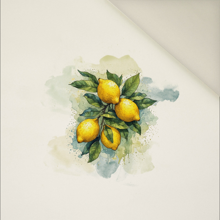 TUTTI FRUTTI LEMONS - Panel (60cm x 50cm)  Polster- Velours