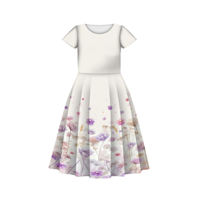 KINDER KLEID "MIA" (146/152) - FLOWERS wz.10 - Nähset
