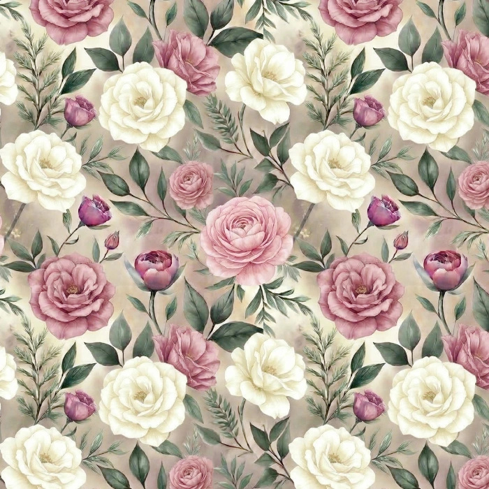 Flowers wz. 69 - satén