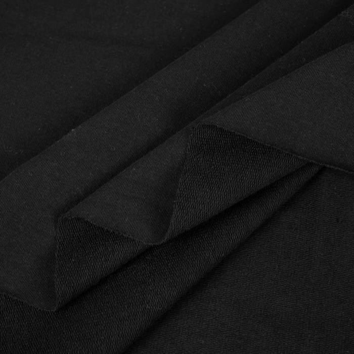 French Terry mit Elasthan - SCHWARZ (D-16)