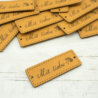 Mit liebe label - dandelions 1,5x4 cm - (mango mojito)
