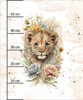 BABY LION - panel (60cm x 50cm) Waterproof woven fabric