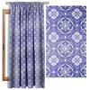 DAMASCO / background (Very Peri) - Cotton woven fabric