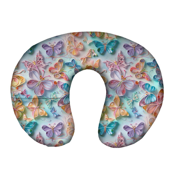 NECK PILLOW - PAPER BUTTERFLIES - sewing set
