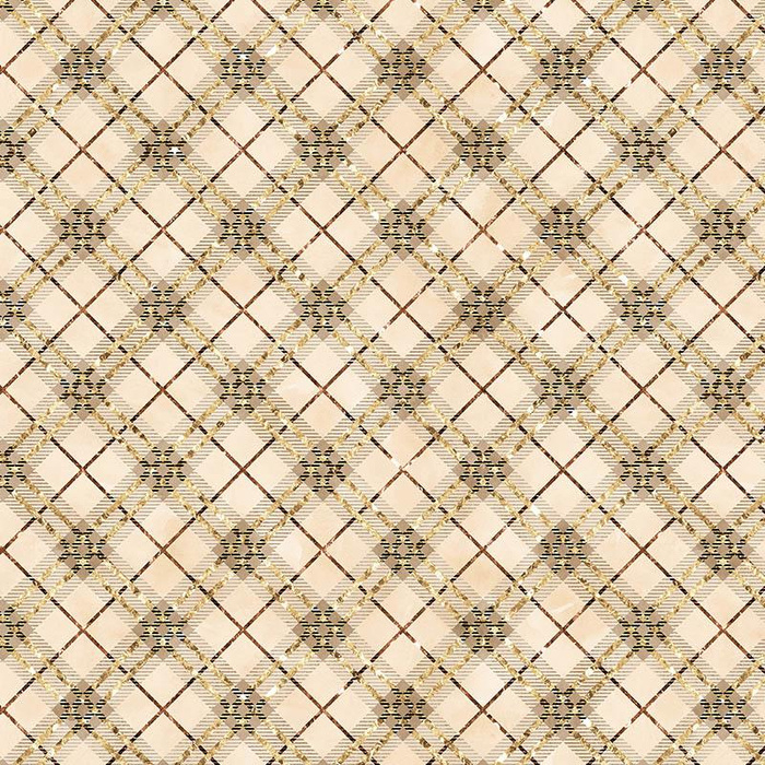 FOREST DIAMONDS pat. 3 (AUTUMN IN THE FOREST) - single jersey with elastane 