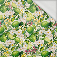 TUTTI FRUTTI WZ. 41 / lime cream - dresówka pętelkowa
