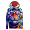 UNISEX HOODIE "HYDRA" (134/140) - ANIMIERTER TIGER - Nähset 
