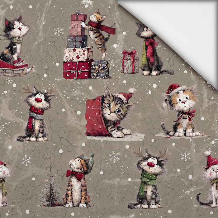 CHRISTMAS PETS WZ. 4 - lehký, česaný úplet