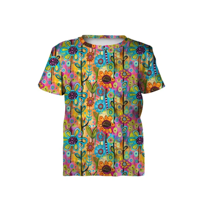 NEON FLOWERS WZ.1 - Viskose Webware