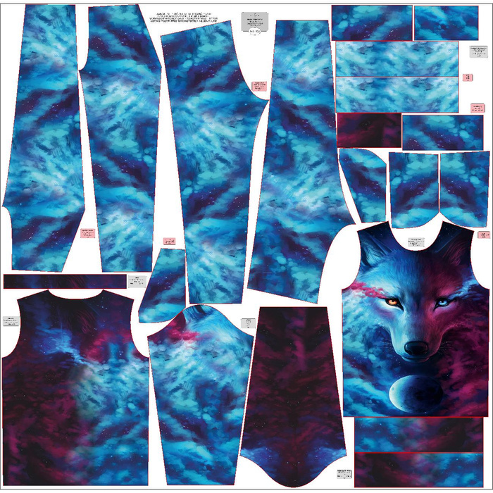 DRES DZIECIĘCY (MILAN) - DARK ENERGY - zestaw do uszycia (134/140)