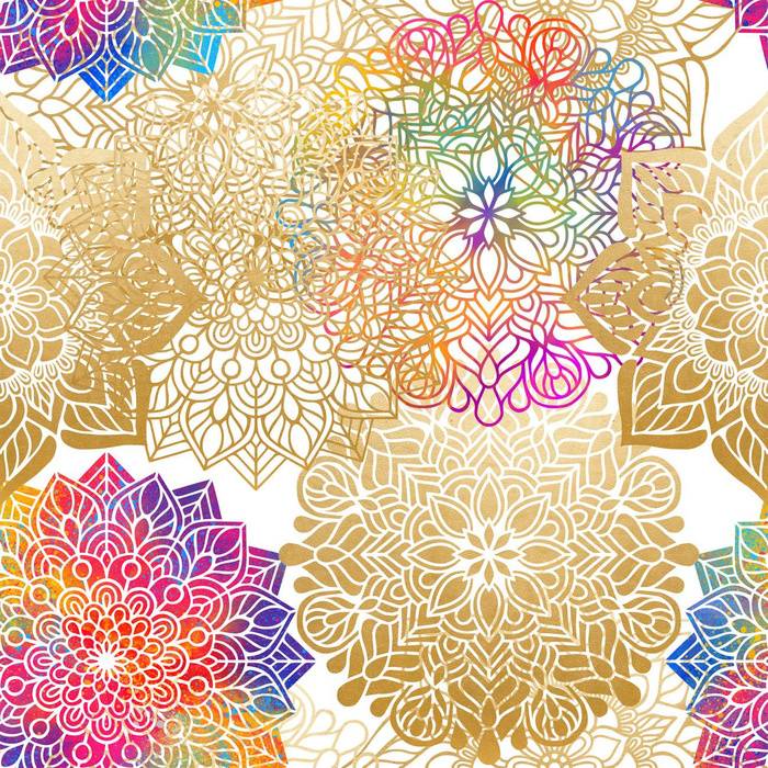 MANDALA m. 3 - Webware für Tischdecken