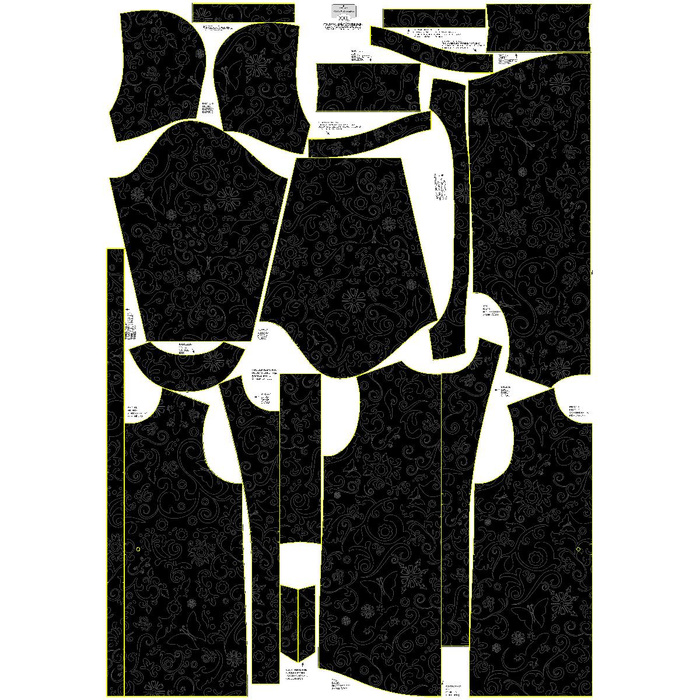 PARKA DAMSKA (ANNA) - ETNO / kontur - softshell M