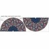 Circle skirt panel - FLOWERS WZ.2