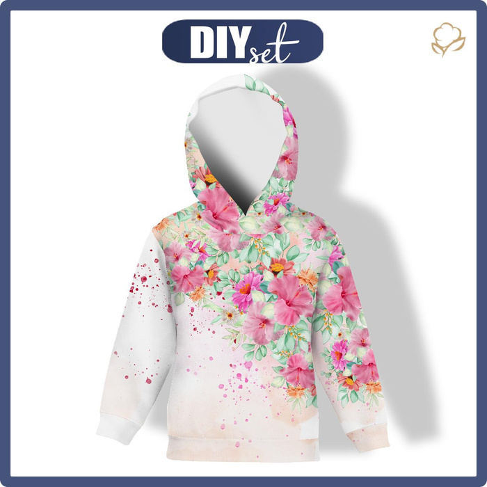 KID'S HOODIE (ALEX) - ALCEAS pat. 2 - looped knit fabric (134/140)