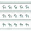 CUSHION PANEL - REINDEERS / grey stripes
