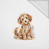 AUTUMN DOG - panel (60cm x 50cm) looped knit