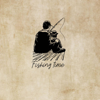 FISHING TIME WZ. 2 - panel (75cm x 80cm) SINGLE JERSEY