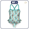 Girl's swimsuit - SUMMER FASHION / STRIPES - 86-92