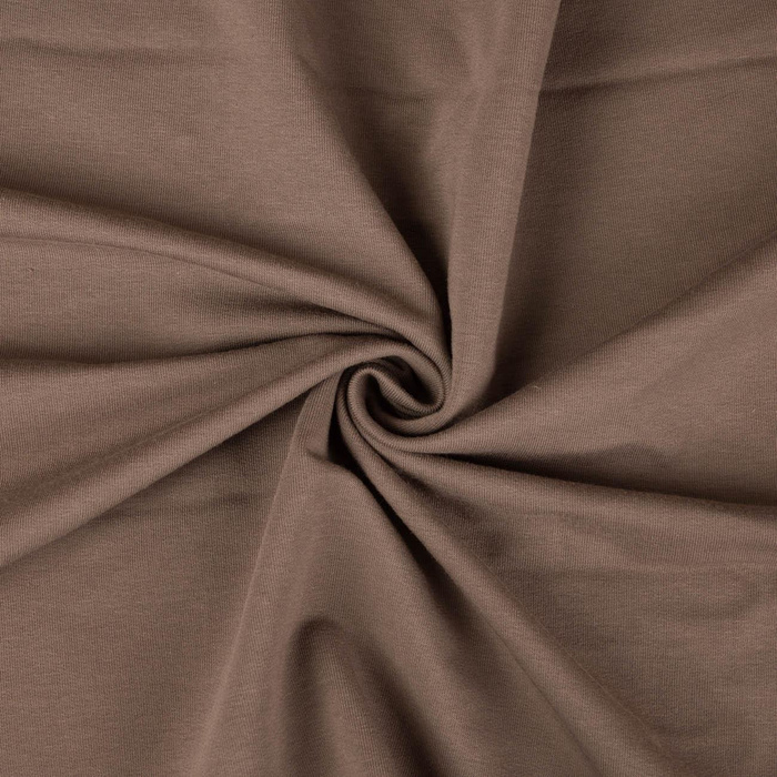 D-56 HNĚDÝ - teplákovina s elastanem 