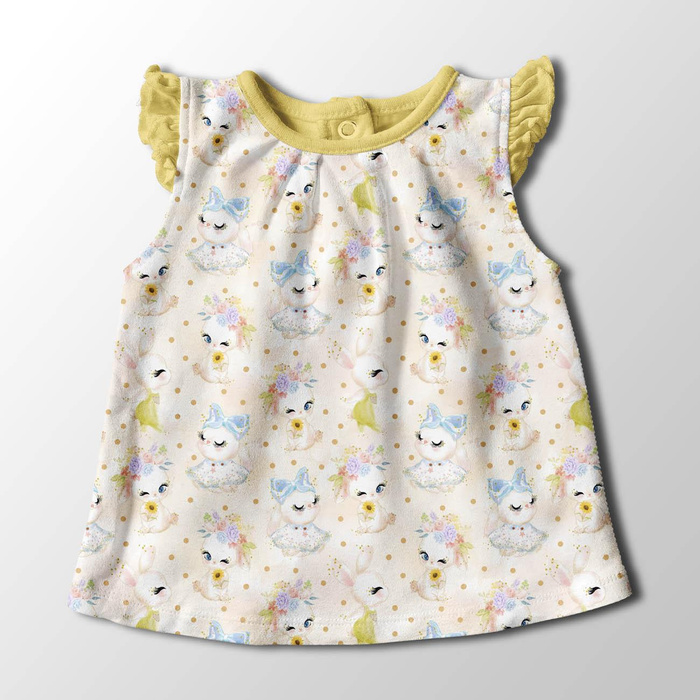 BUNNIES PAT. 2 (CUTE BUNNIES) - Cotton woven fabric