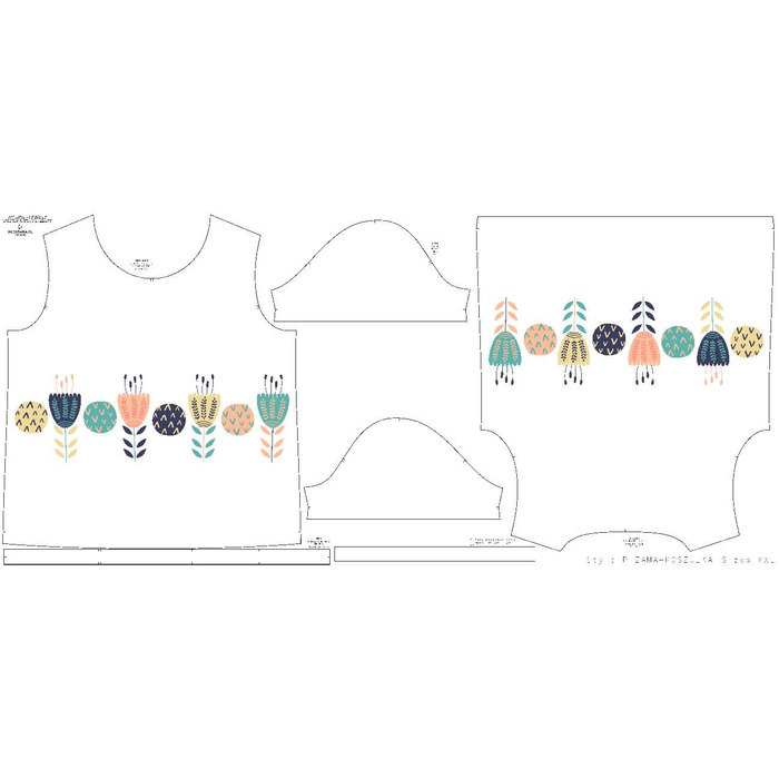 PIŻAMA-T-SHIRT - FOLK - L