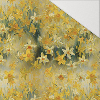 FLOWERS MEADOW WZ. 5 - Hydrofobní česaná teplákovina