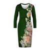 PENCIL DRESS (ALISA) - VINTAGE FLOWERS WZ. 14 - sewing set XL