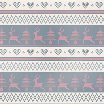 REINDEERS PAT. 3 / grey (NORWEGIAN PATTERNS)