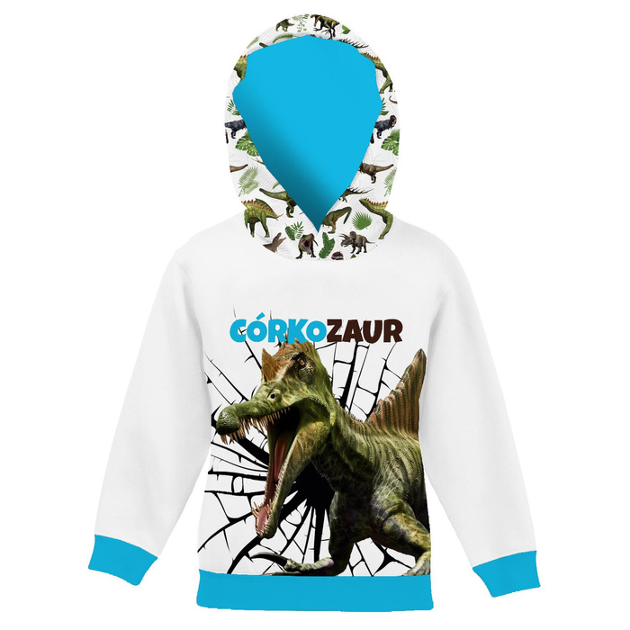 DĚTSKÁ MIKINA S KAPUCÍ (ALEX) - CÓRKOZAUR - teplákovina