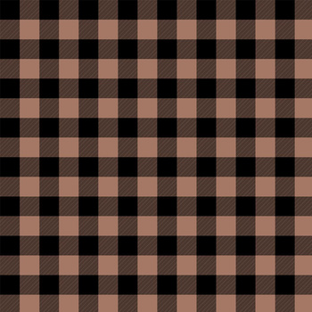 CHECK VICHY/ Mocha Mousse  - single jersey