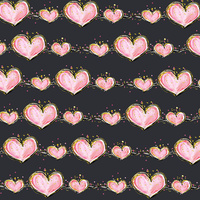 CHAIN OF HEARTS - Nylon fabric Pumi