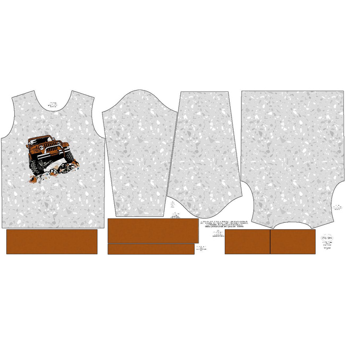 CHILDREN'S (NOE) SWEATSHIRT - JEEP / LASTRYKO - looped knit fabric (98/104)