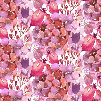 FLOWERS MIX (IN THE MEADOW) - Viscose jersey