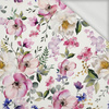 PASTEL FLOWERS WZ. 21 - dresówka pętelkowa