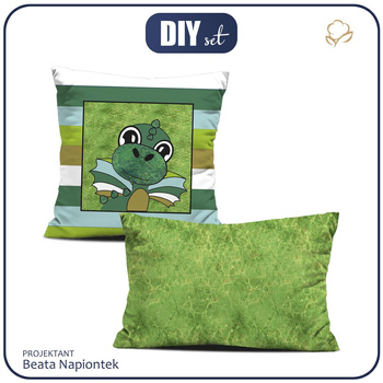 DEKO-KOPFKISSEN - DRACHE DINO