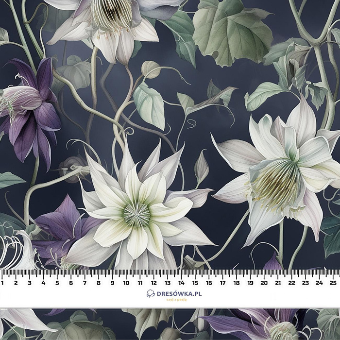 PASTEL FLOWERS WZ.6- Welur tapicerski