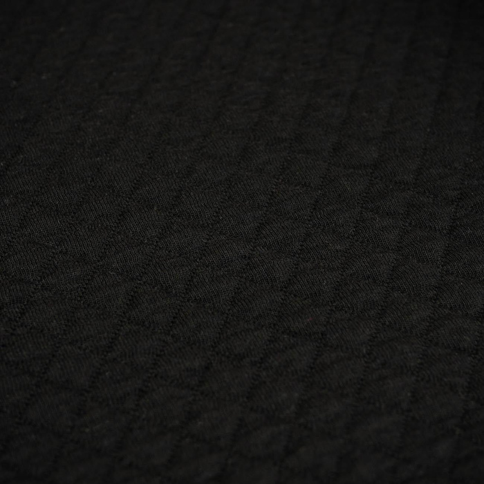 SCHWARZ - gestepptes Strickstoff