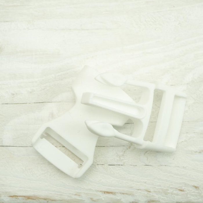 Plastic Side release Buckle P 20 mm - white