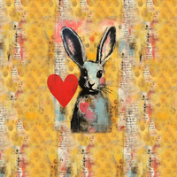 HARE PORTRAIT - panel (60cm x 50cm) Waterproof woven fabric